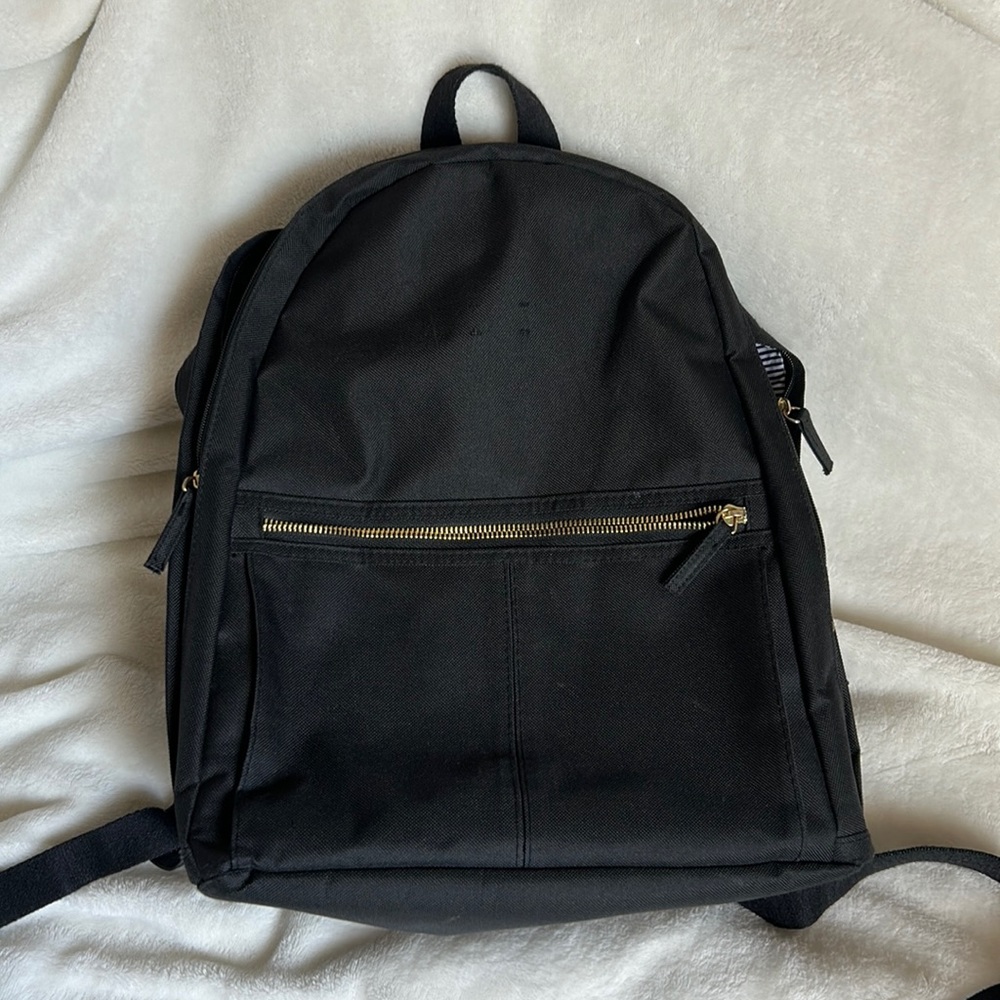 EUC black laptop backpack